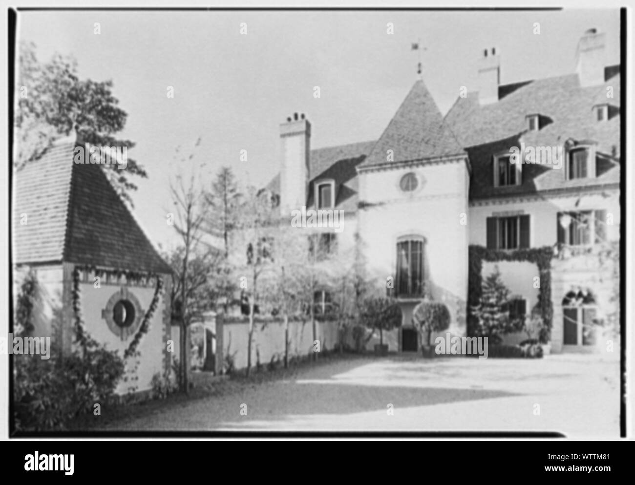 Frau Pierre Lorillard, Wohnsitz im Tuxedo Park, New York. Stockfoto