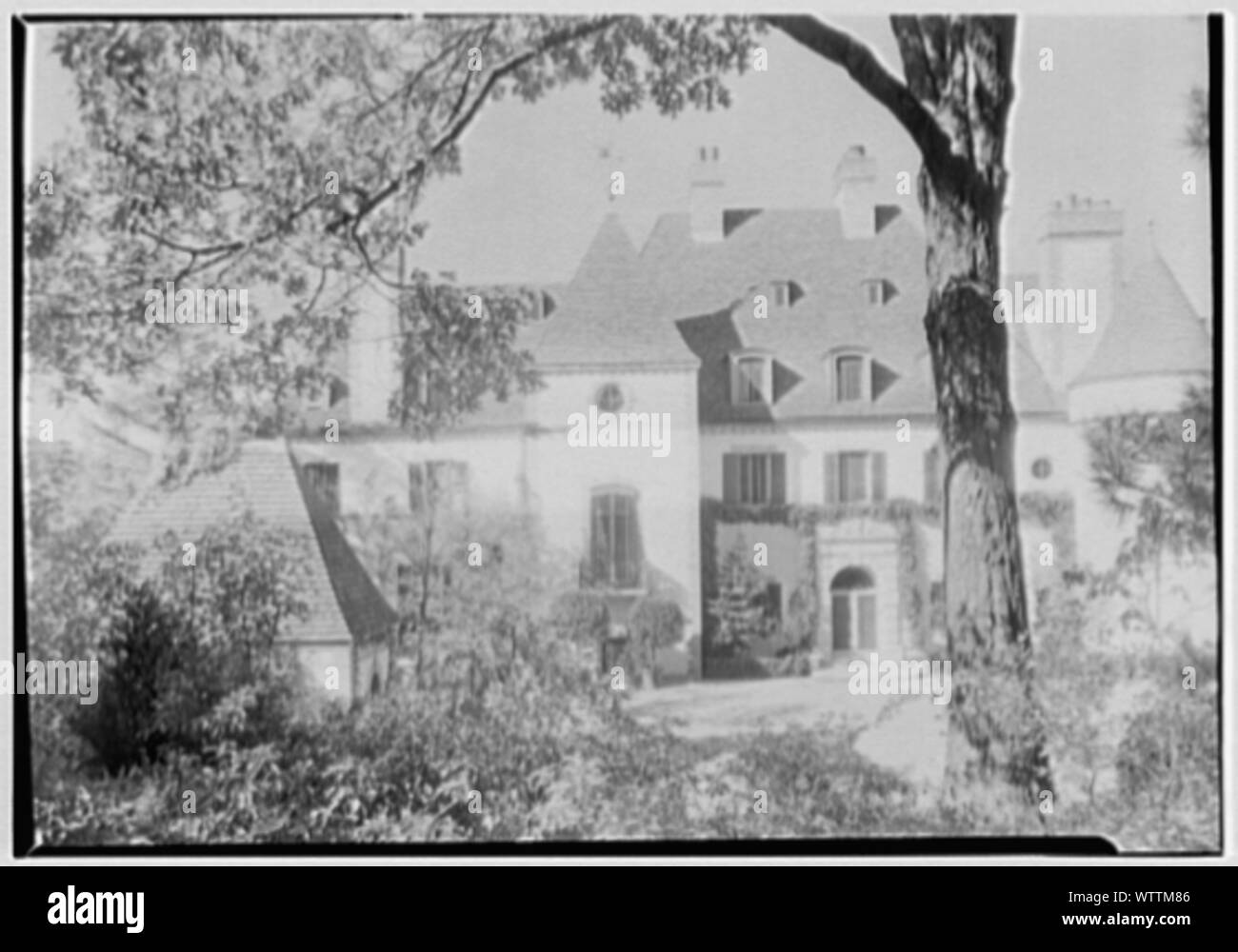 Frau Pierre Lorillard, Wohnsitz im Tuxedo Park, New York. Stockfoto