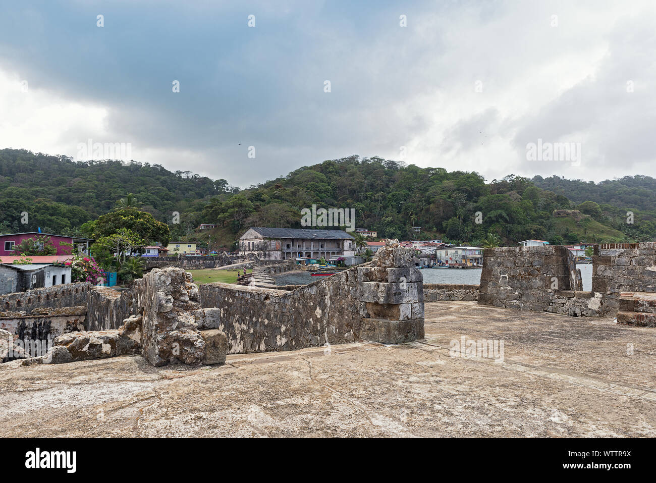 Die San Jeronimo fort in Portobelo panama.jpg Stockfoto