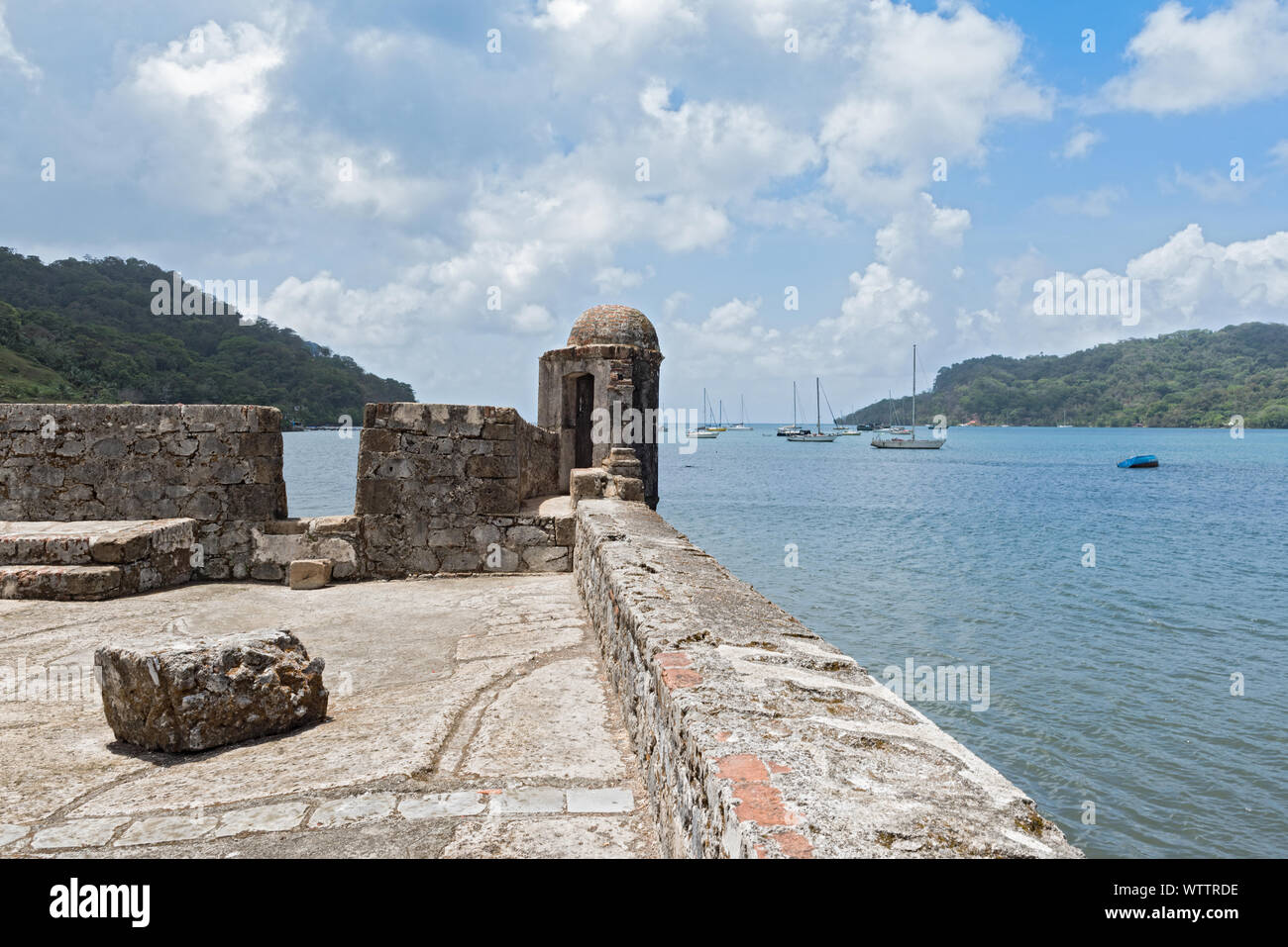 Die San Jeronimo fort in Portobelo panama.jpg Stockfoto