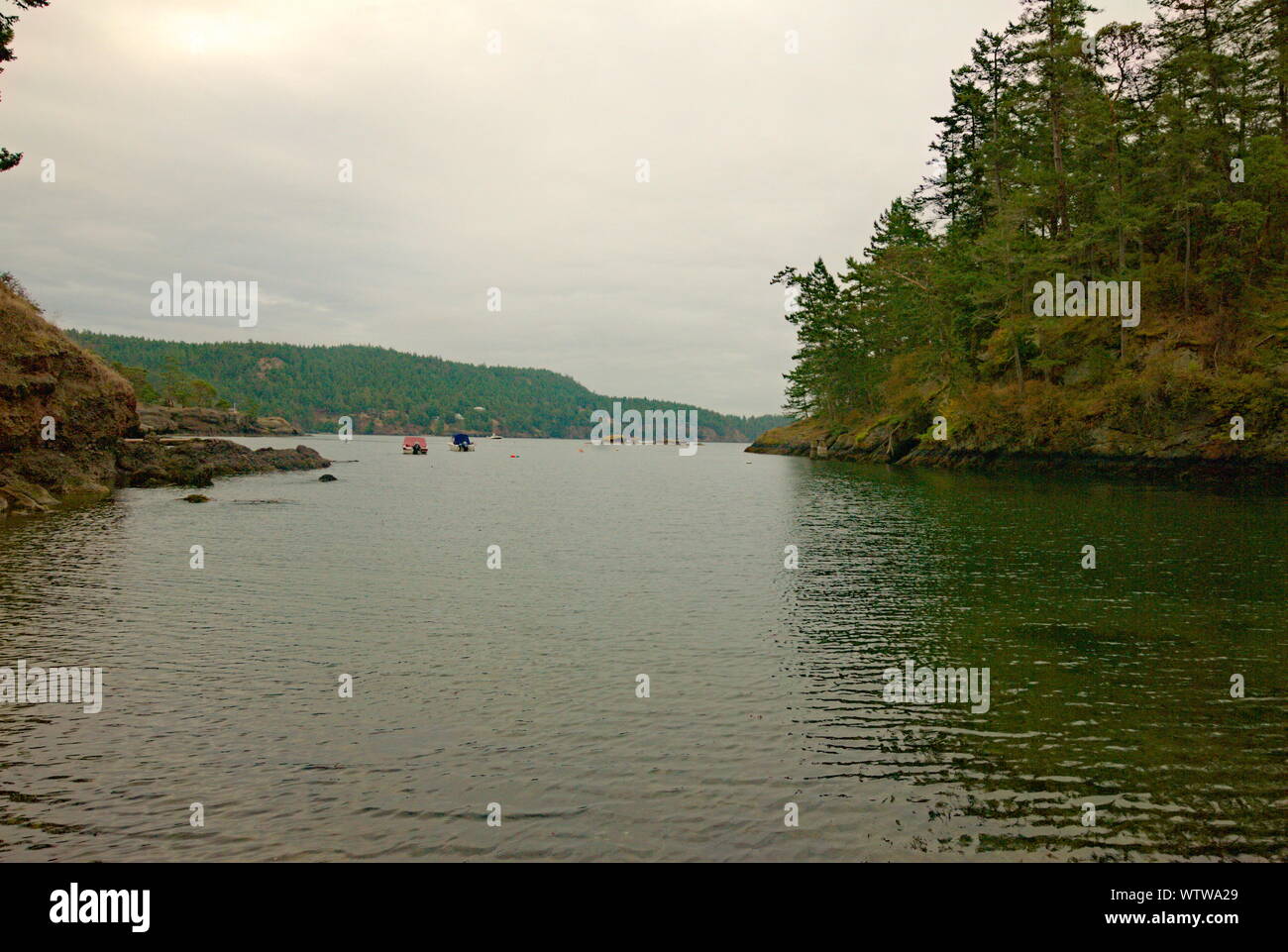 Peter Cove in Trincomali auf North Pender Island, British Columbia, Kanada Stockfoto