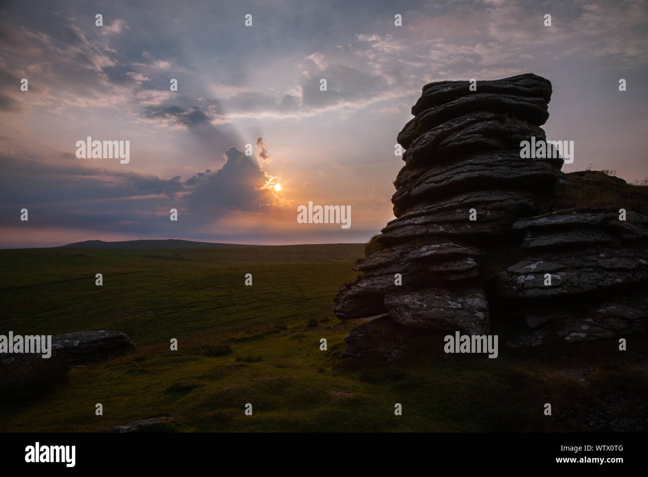 Große Mis Tor, Dartmoor Stockfoto