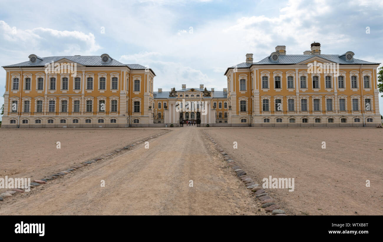 Schloss Rundale, Lettland Stockfoto