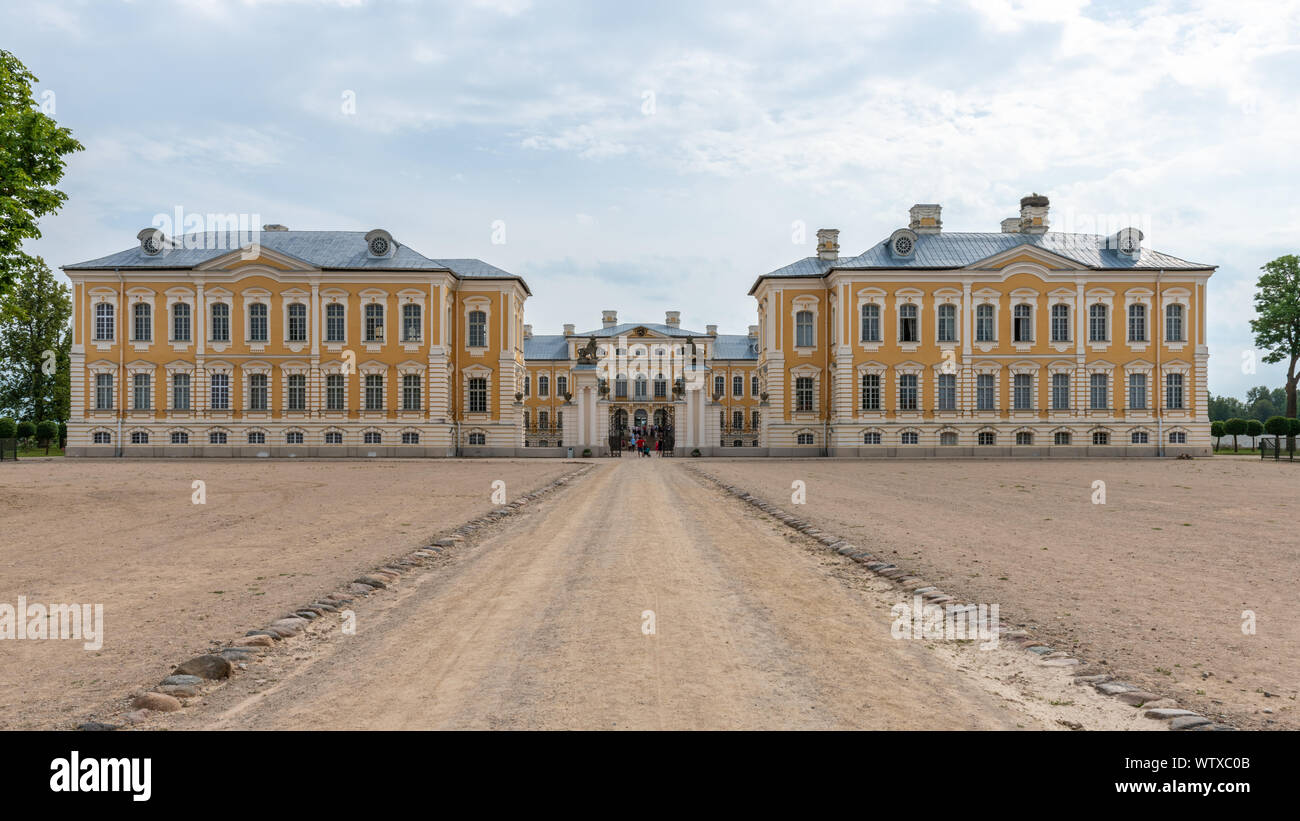 Schloss Rundale, Lettland Stockfoto