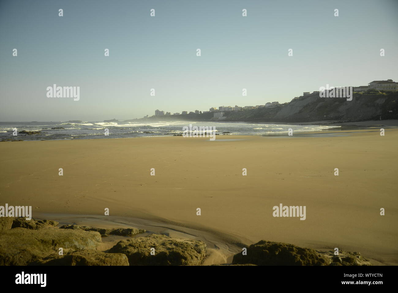 Ruhigen Strand im Südwesten Frankreichs Stockfoto