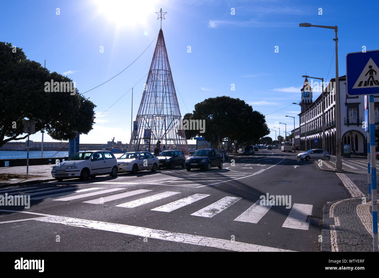 Stadt Ponta Delgada, Azoren Stockfoto