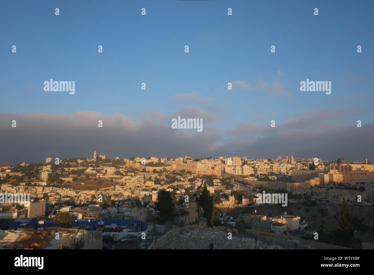 Israel, Jerusalem, Blick auf die Altstadt Stockfoto