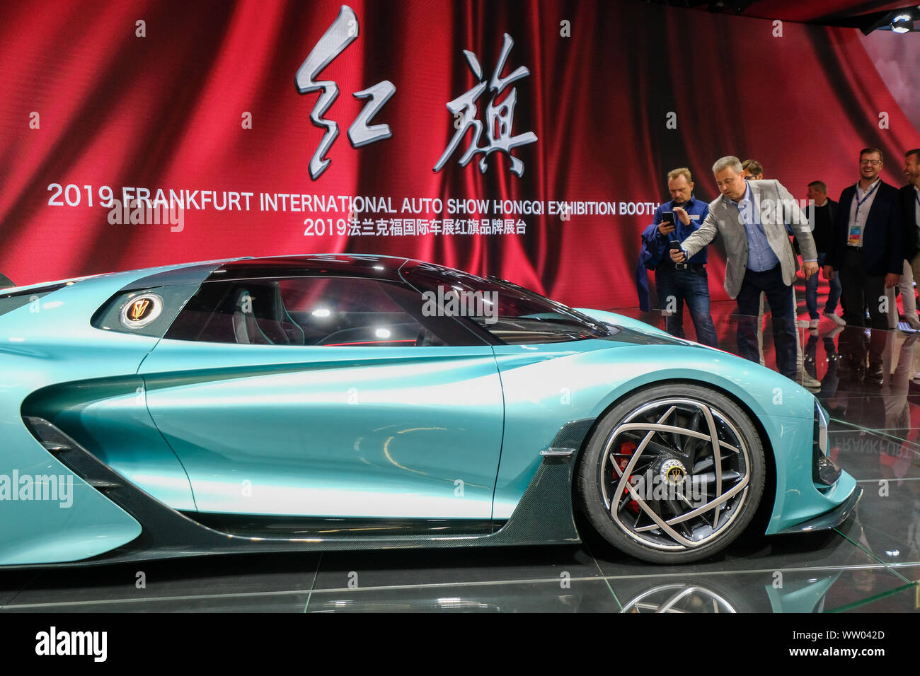 Hongqi luxus Sportwagen, Modell S6 durch China FAW Group Corp auf der IAA Internationale Automobilausstellung 2019, Frankfurt am Main, Deutschland, hergestellt Stockfoto