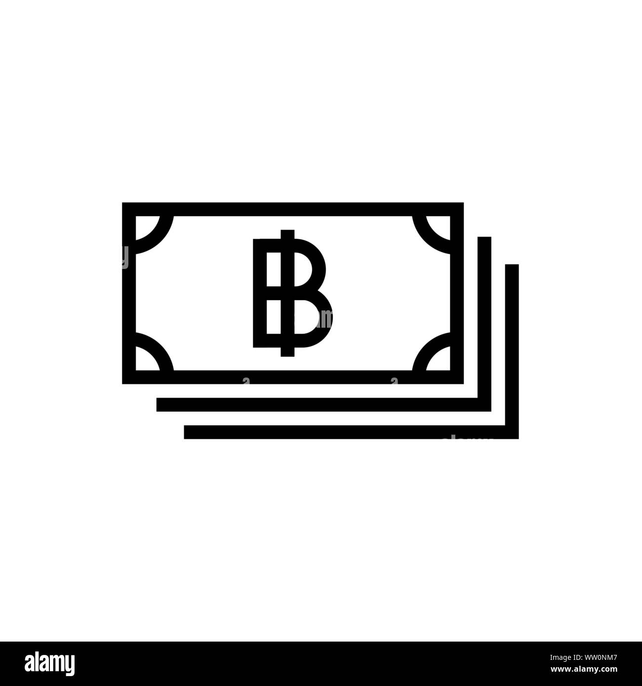 Bitcoin symbol Währung Geld einfache flache Symbol Stil. Stock Vektor