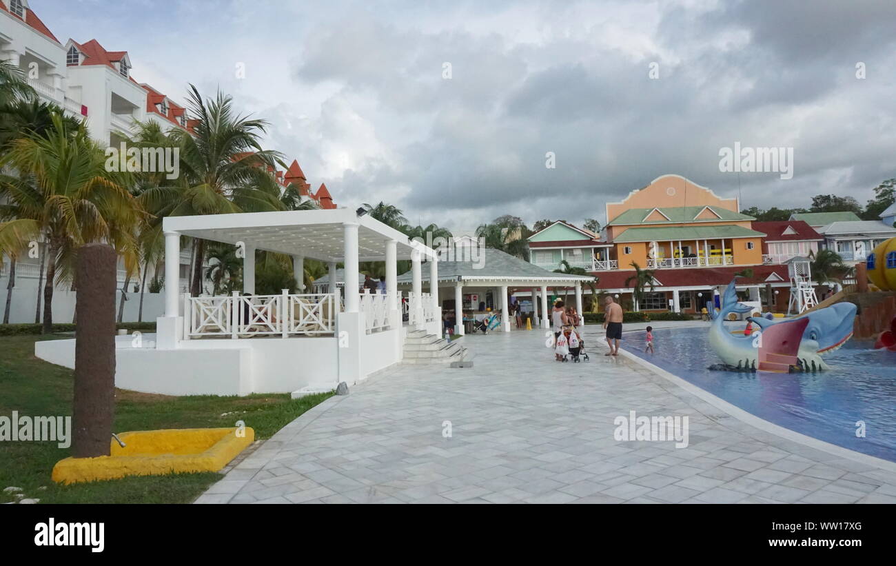 Water Park im Grand Bahia Principe Resort in Runaway Bay, St. Ann, Jamaika Stockfoto