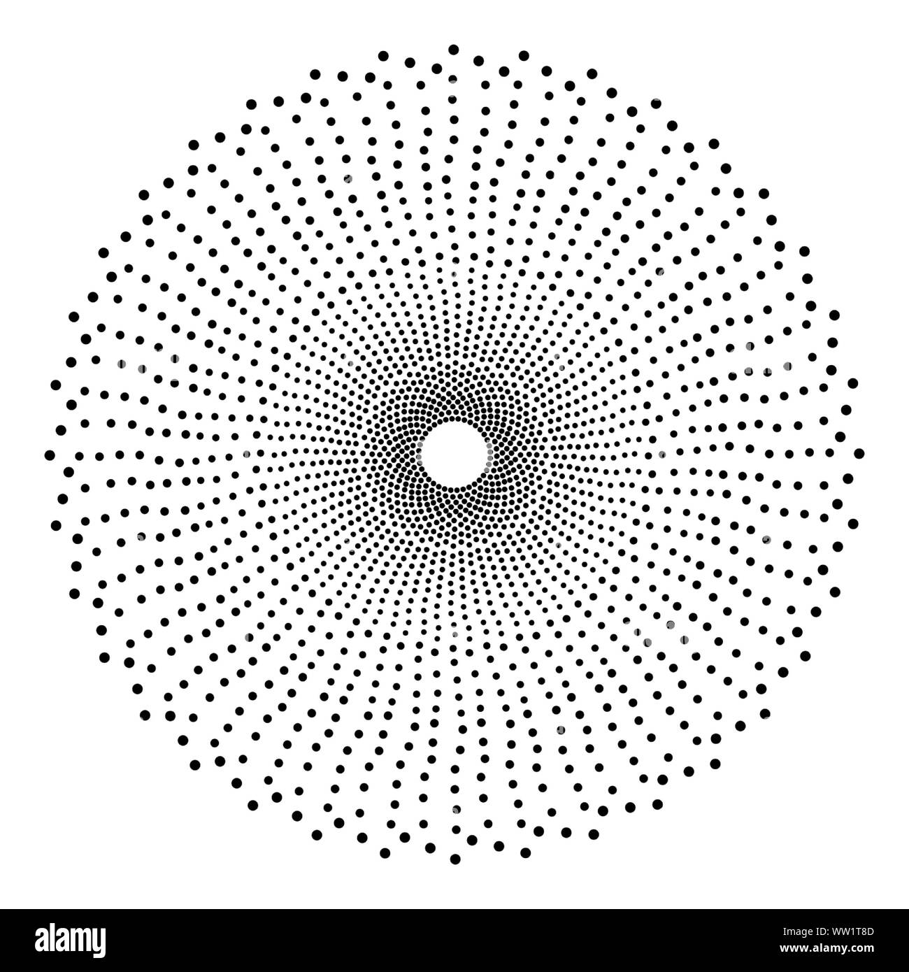 Abstrakte punkte Kreis Hintergrund design Stockfoto