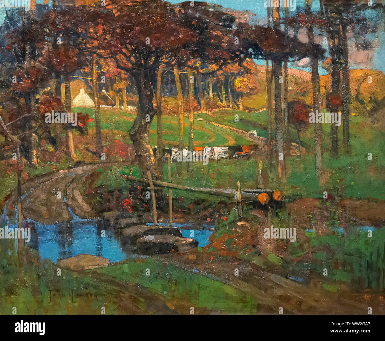 Ein Ayrshire-rind Stream, John Lawson, ca. 1893, Stockfoto