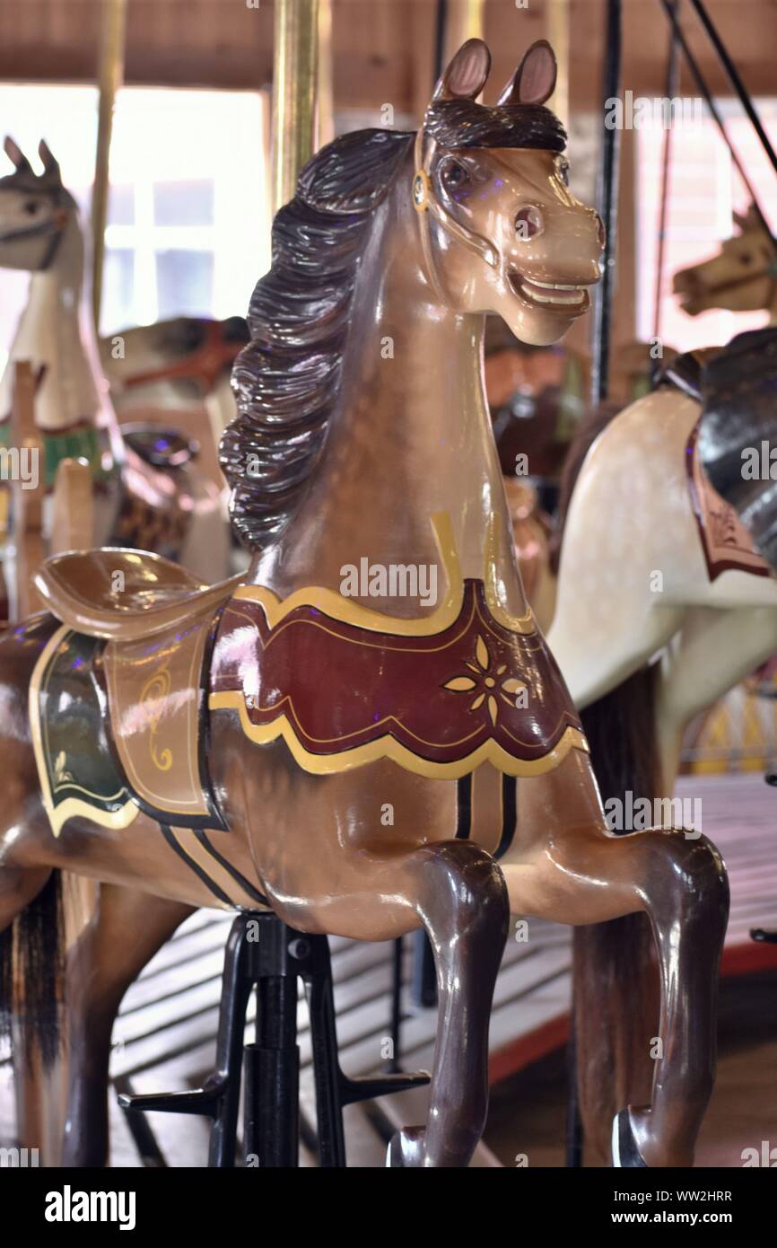 Karussell Pferd Stockfoto