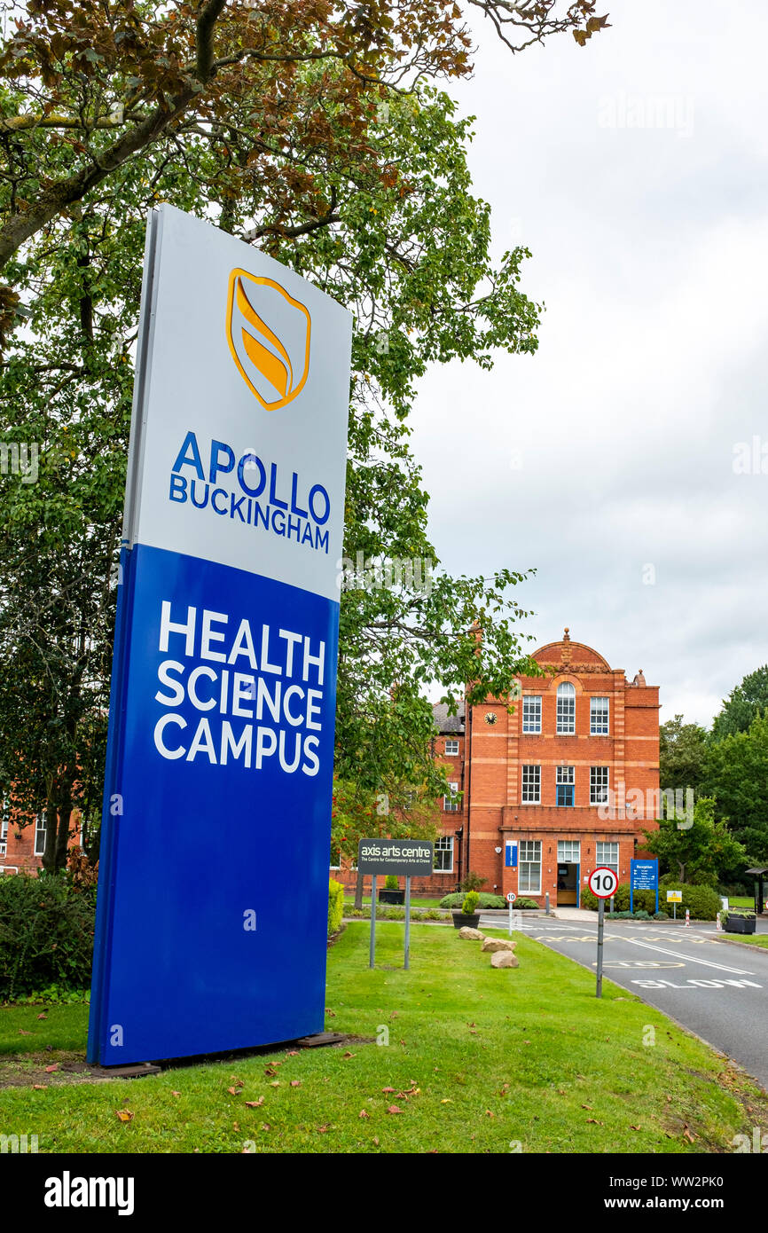 Apollo Buckingham Gesundheit Wissenschaft Campus, erste dedizierte Health Science Campus des Vereinigten Königreichs in Crewe, Cheshire Vereinigtes Königreich Stockfoto