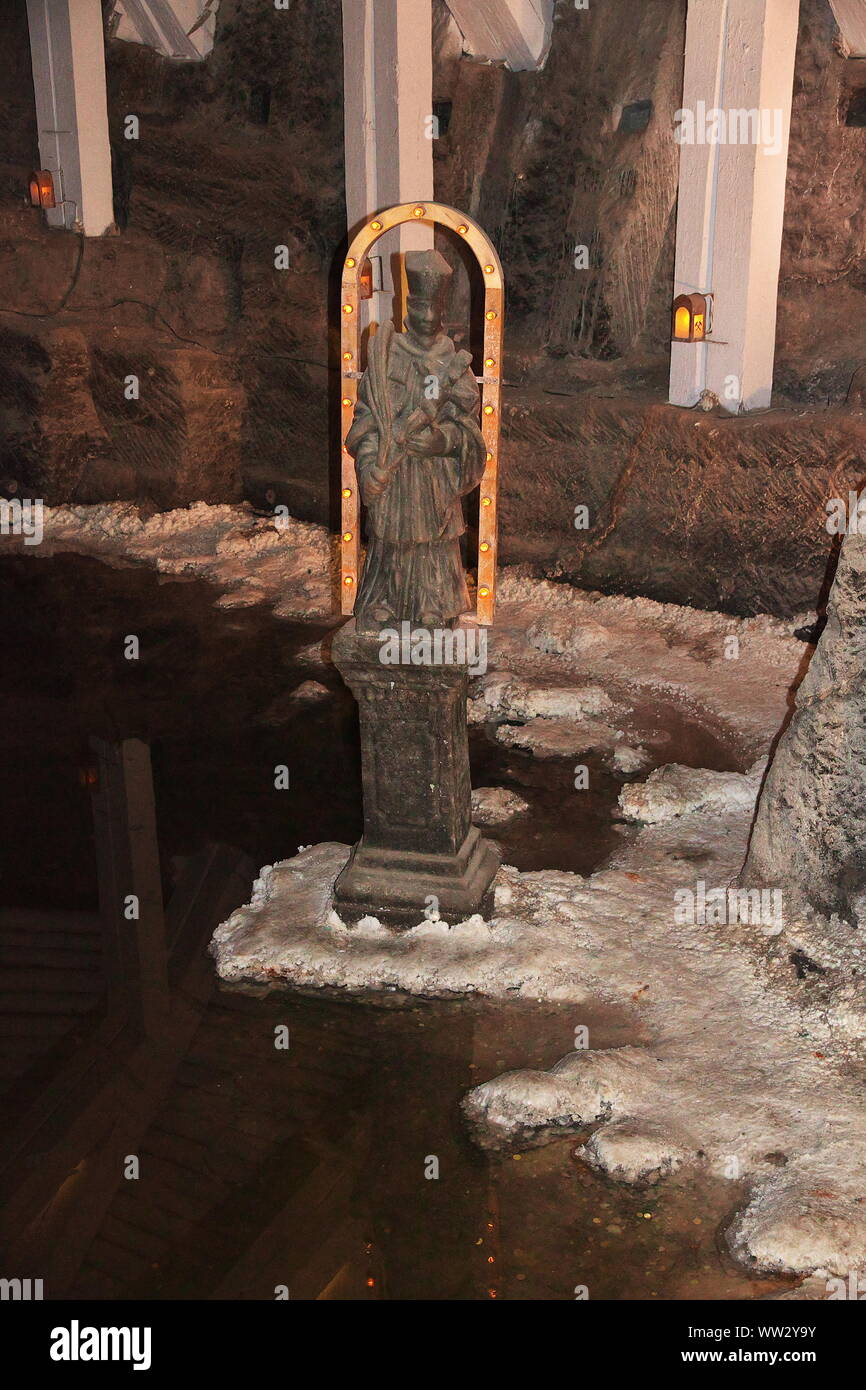 Wieliczka Salzminen in Polen Stockfoto