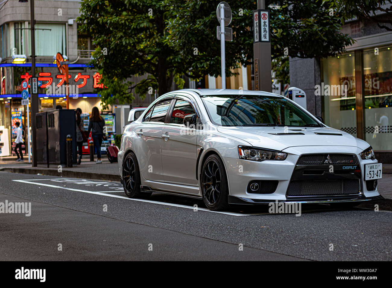 Mitsubishi Lancer Evolution Stockfotos Mitsubishi Lancer