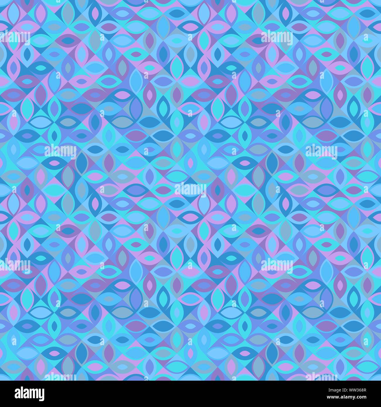 Nahtlose bunte Random gebogene Form Muster Hintergrund - abstrakt Vector Illustration Stock Vektor