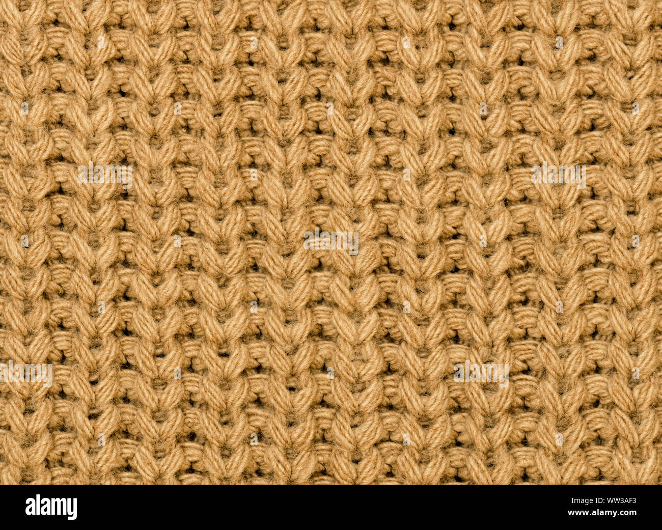 Gewirke Textur im Herbst Farbe. Close-up. Zusammenfassung Hintergrund. Stockfoto