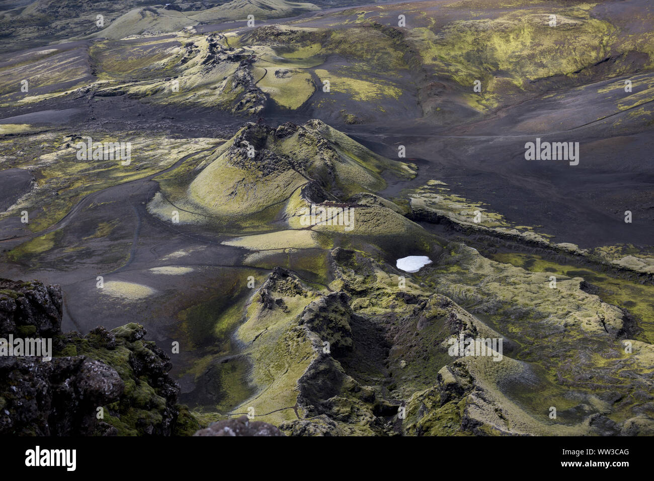 Laki-krater in Island Stockfoto