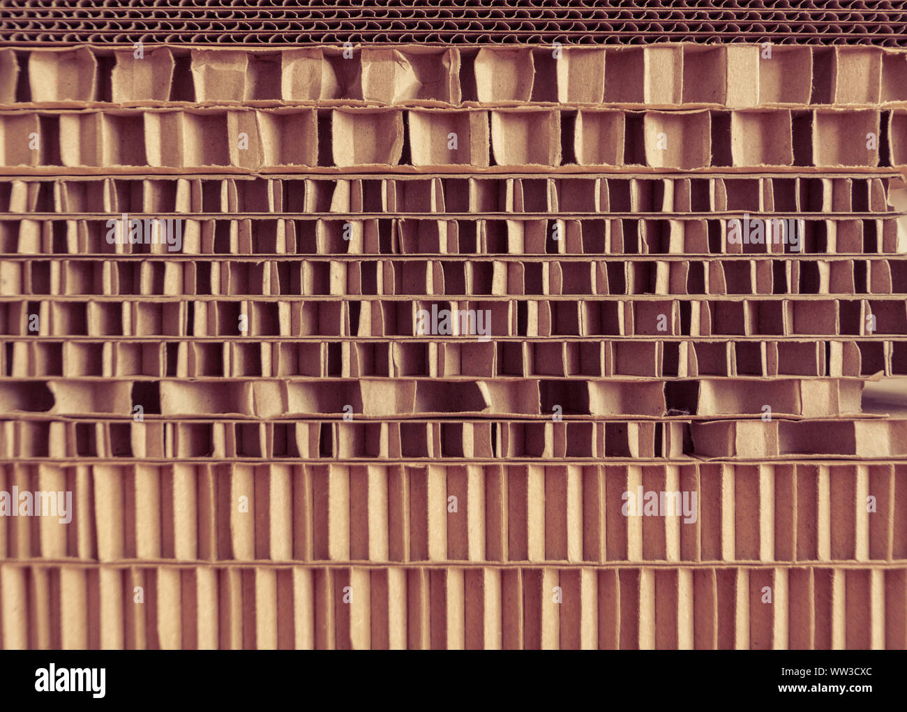 Karton als Hintergrund- oder Textur Stockfoto
