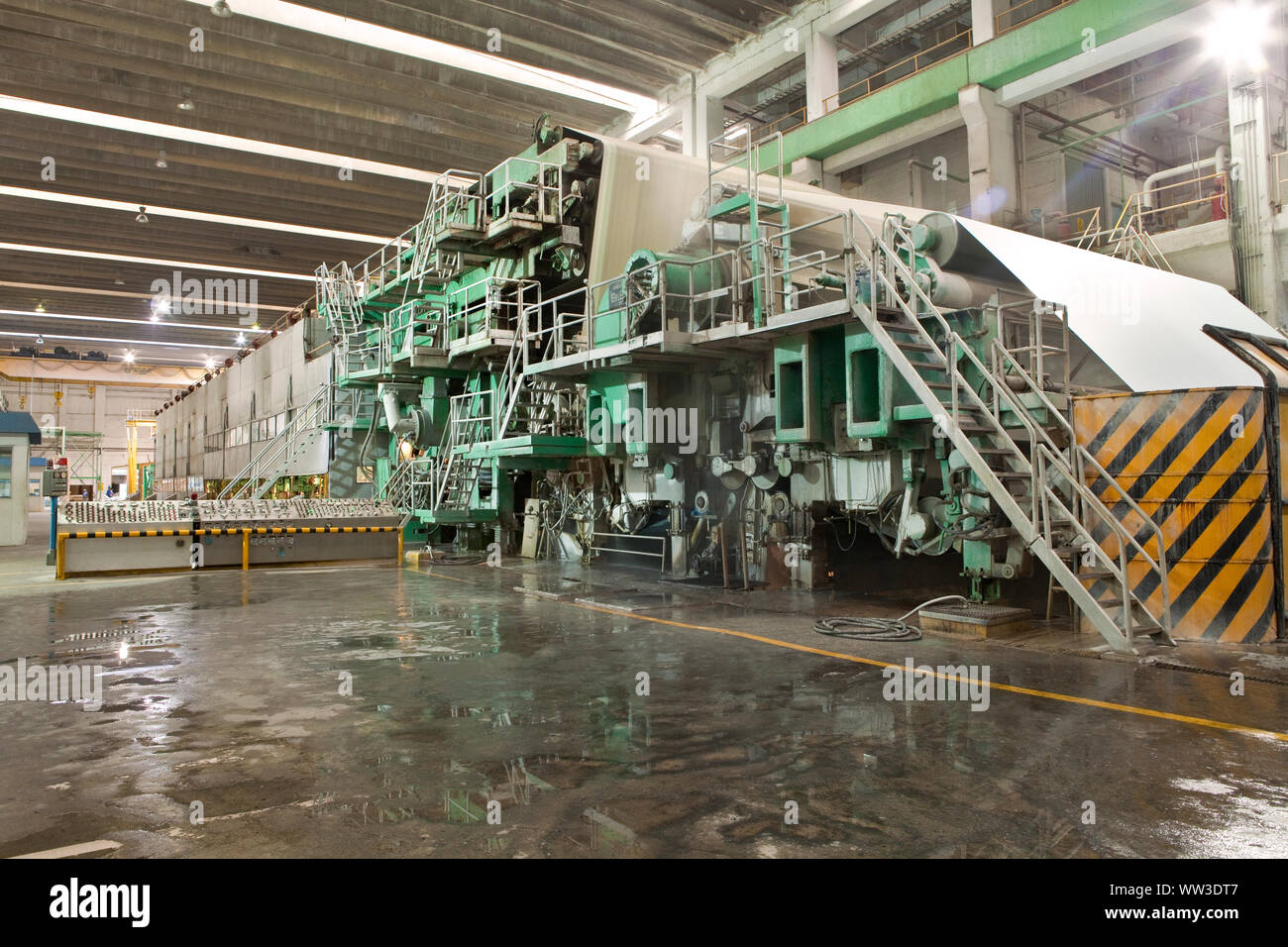 Papier Recycling Industrie Stockfoto