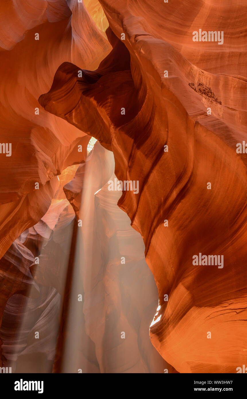 Lower und Upper Antelope Canyon Stockfoto