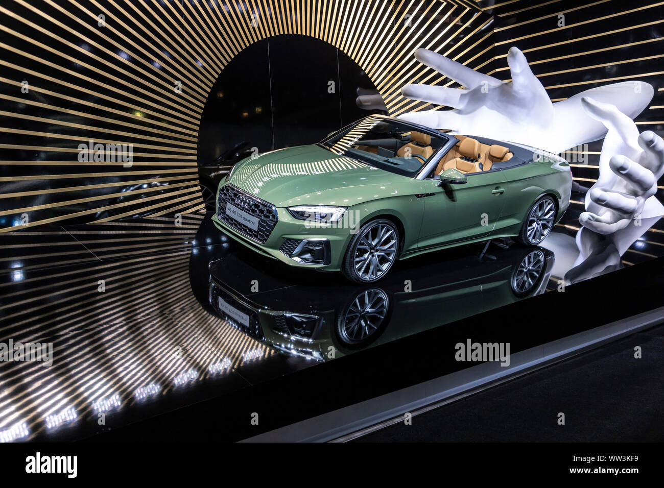 Audi A5 40 TDI quattro Präsentation auf der IAA 2019 Stockfoto