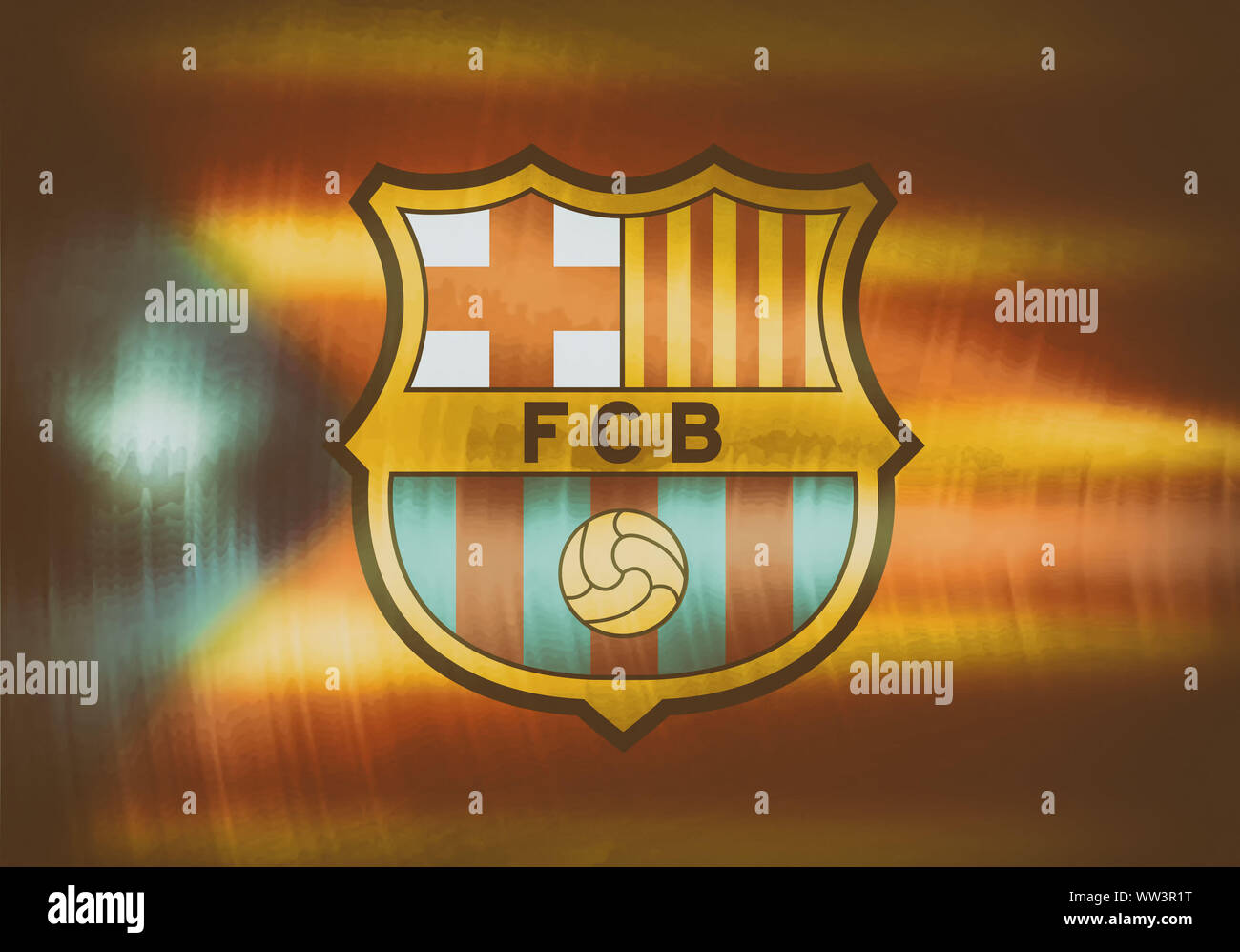 Football Club Barcelona Coat Arms Stockfotos Und Bilder Kaufen Alamy