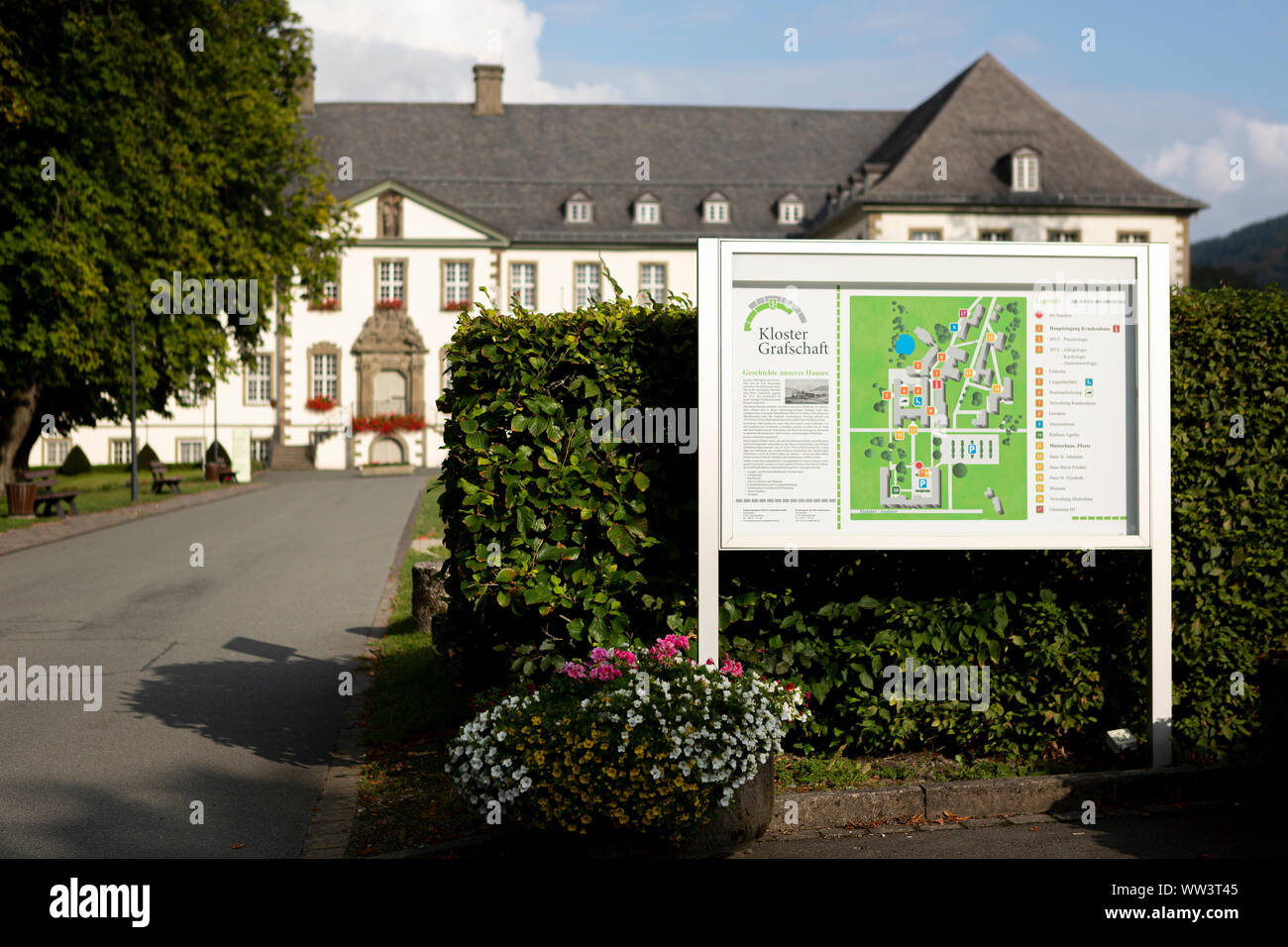 Kloster Gebäude, das als Gesundheit Klinik und Krankenhaus und ein Spa spezialisiert auf die Behandlung von Allergien dient Stockfoto