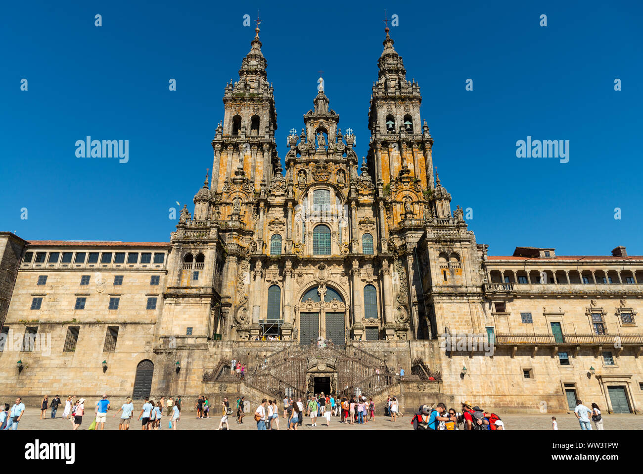Kathedrale von Santiago De Compostela, Galicien, Spanien Stockfoto