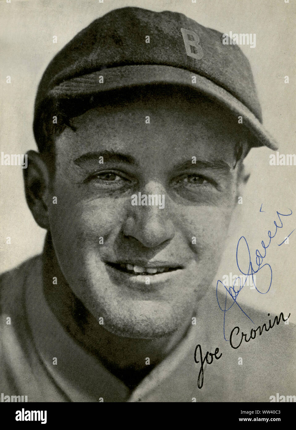 Joe Cronin ist ein Hall of Fame Baseball Spieler vor allem mit den Boston Red Sox, der auch als Manager und Präsident der American League Stockfoto