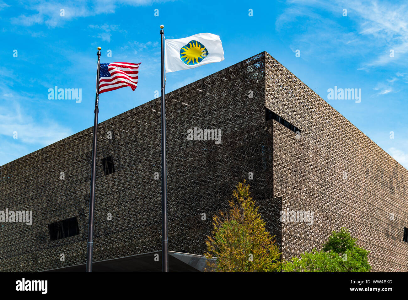 WASHINGTON, DC - Juli 12, 2017: Das Nationalmuseum für Afrikanische Amerikanische Geschichte und Kultur, Smithsonian Institution Museum. Stockfoto