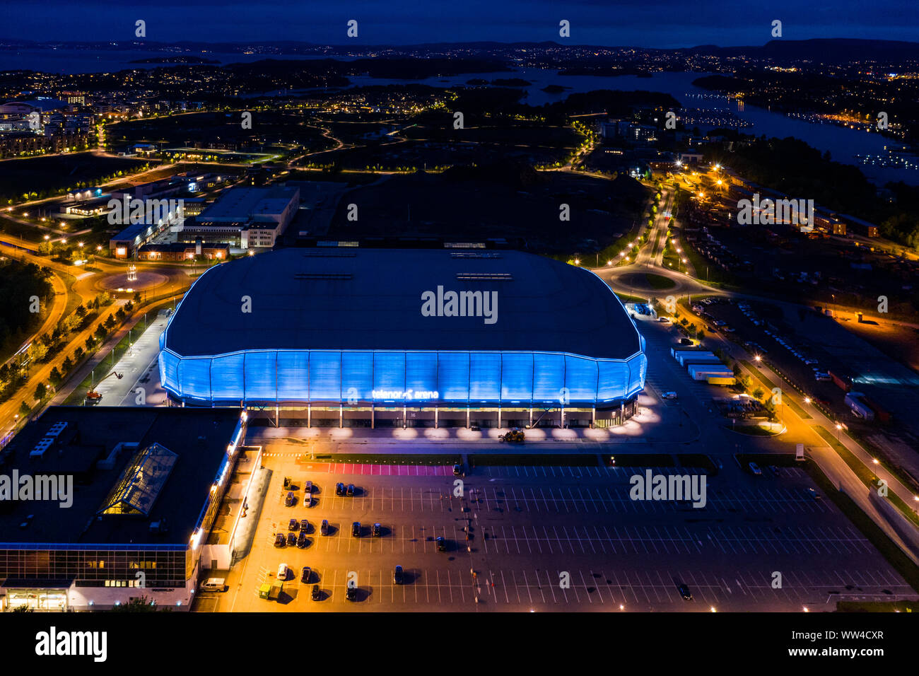 Telenor Arena in Oslo, Norwegen Stockfoto