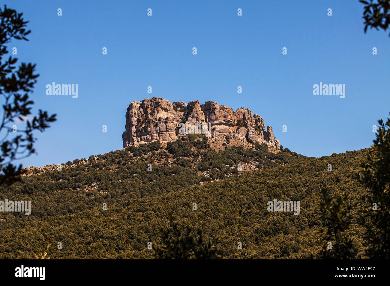 Monte Novo San Giovani Sopramonte Bergkette Gennargentu Nationalpark Sardinien Italien Stockfoto