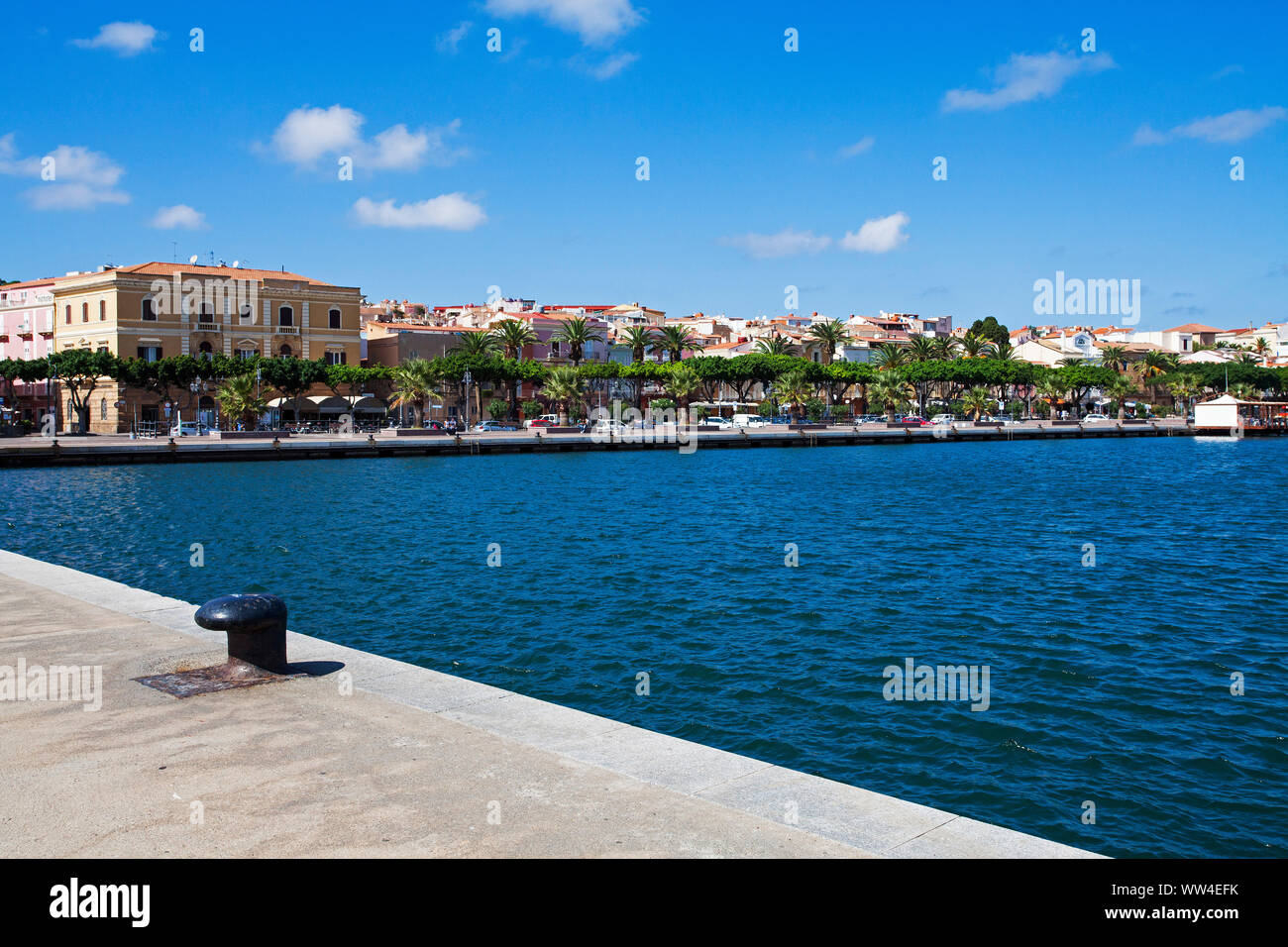 Hafen von Carloforte San Pietra Insel Sardinien Italien September 2014 Stockfoto