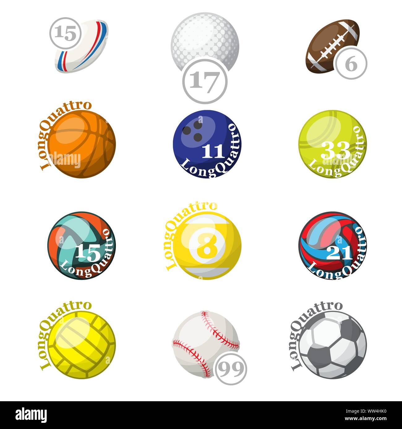 Hell Farbige Golfballe Stockfotos Und Bilder Kaufen Alamy