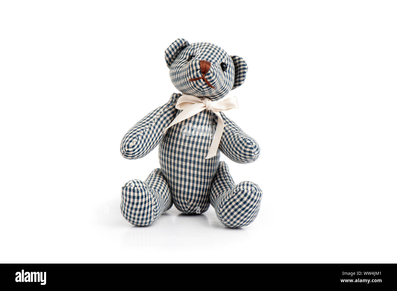 Niedlichen Teddybären auf weißem Hintergrund Stockfoto