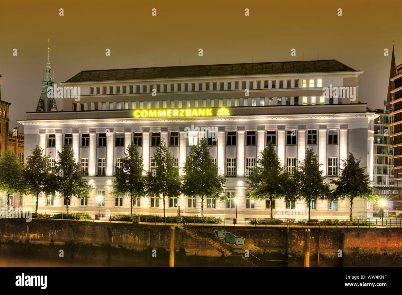Gebäude der Commerzbank in der Altstadt von Hamburg, Deutschland, Europa Stockfoto