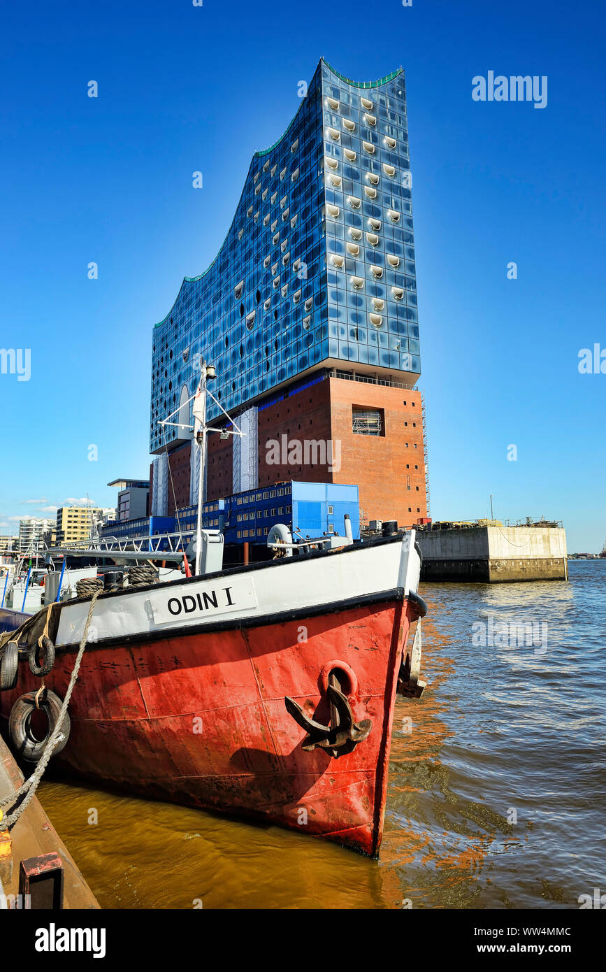 Elbphilharmonie in der HafenCity in Hamburg, Deutschland, Europa Stockfoto