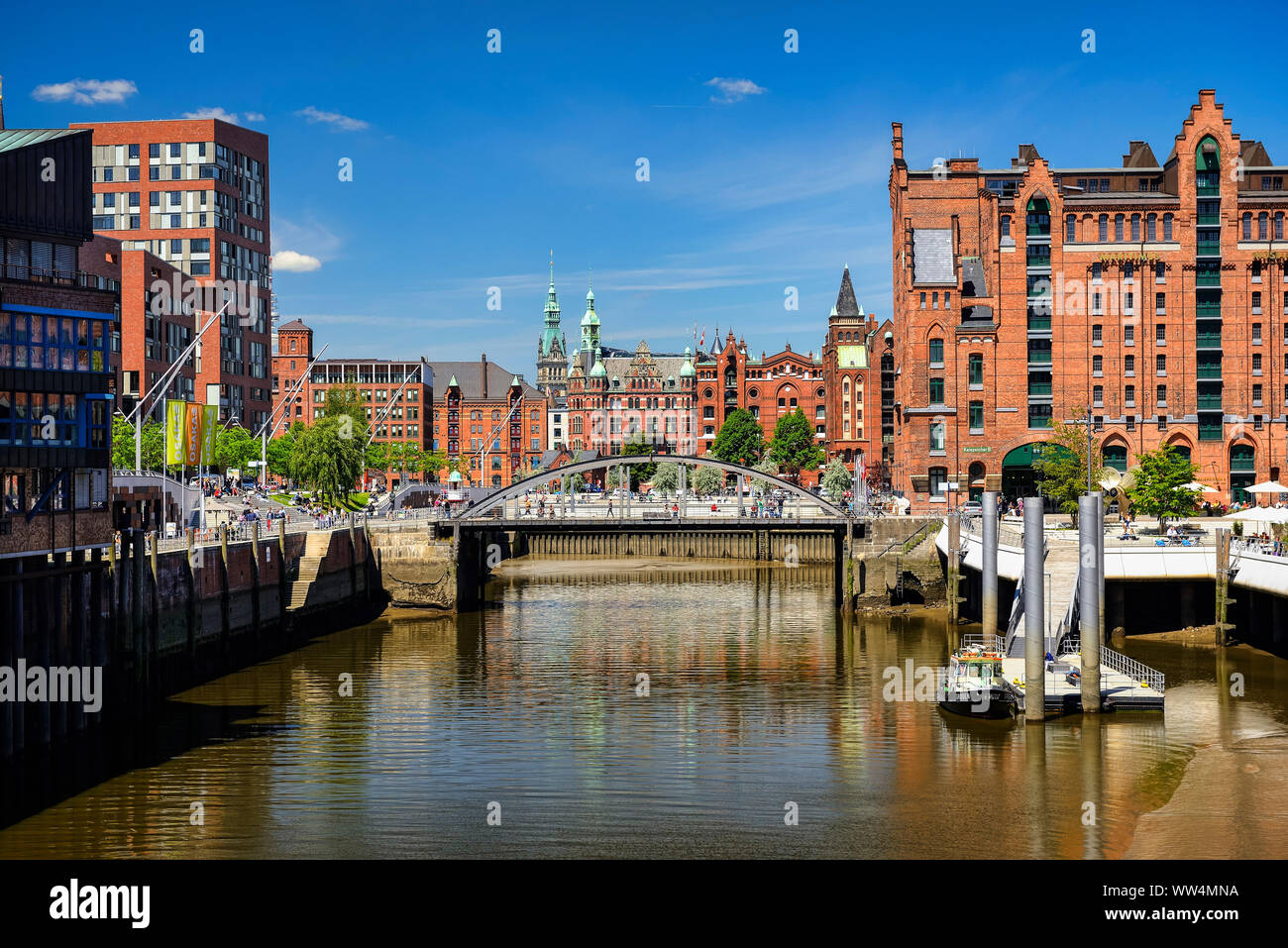 Magdeburger Hafen in der HafenCity Hamburg, Deutschland, Europa