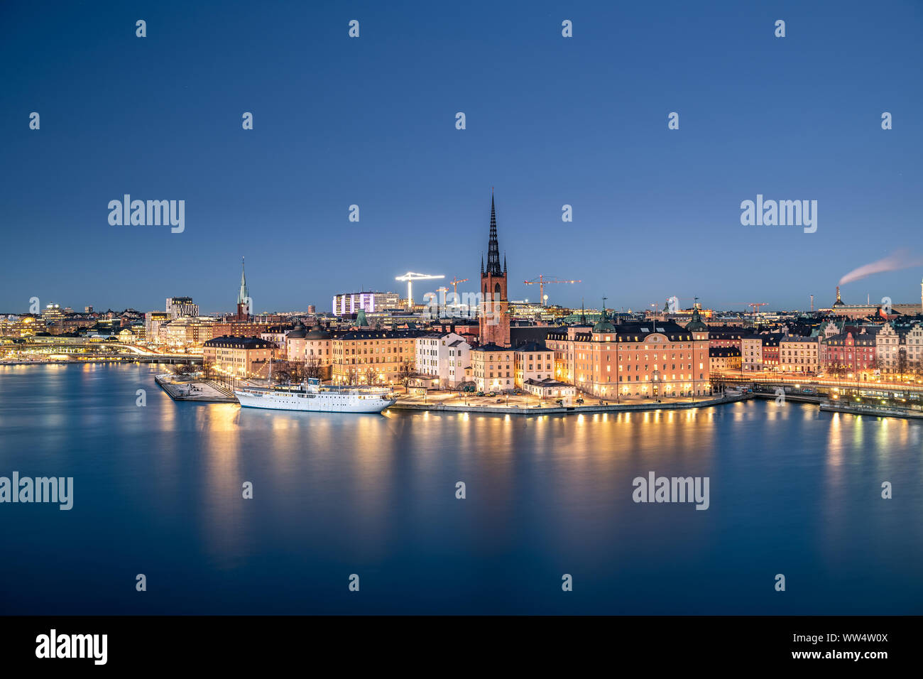 Die Stadt Stockholm in Schweden. Stockfoto