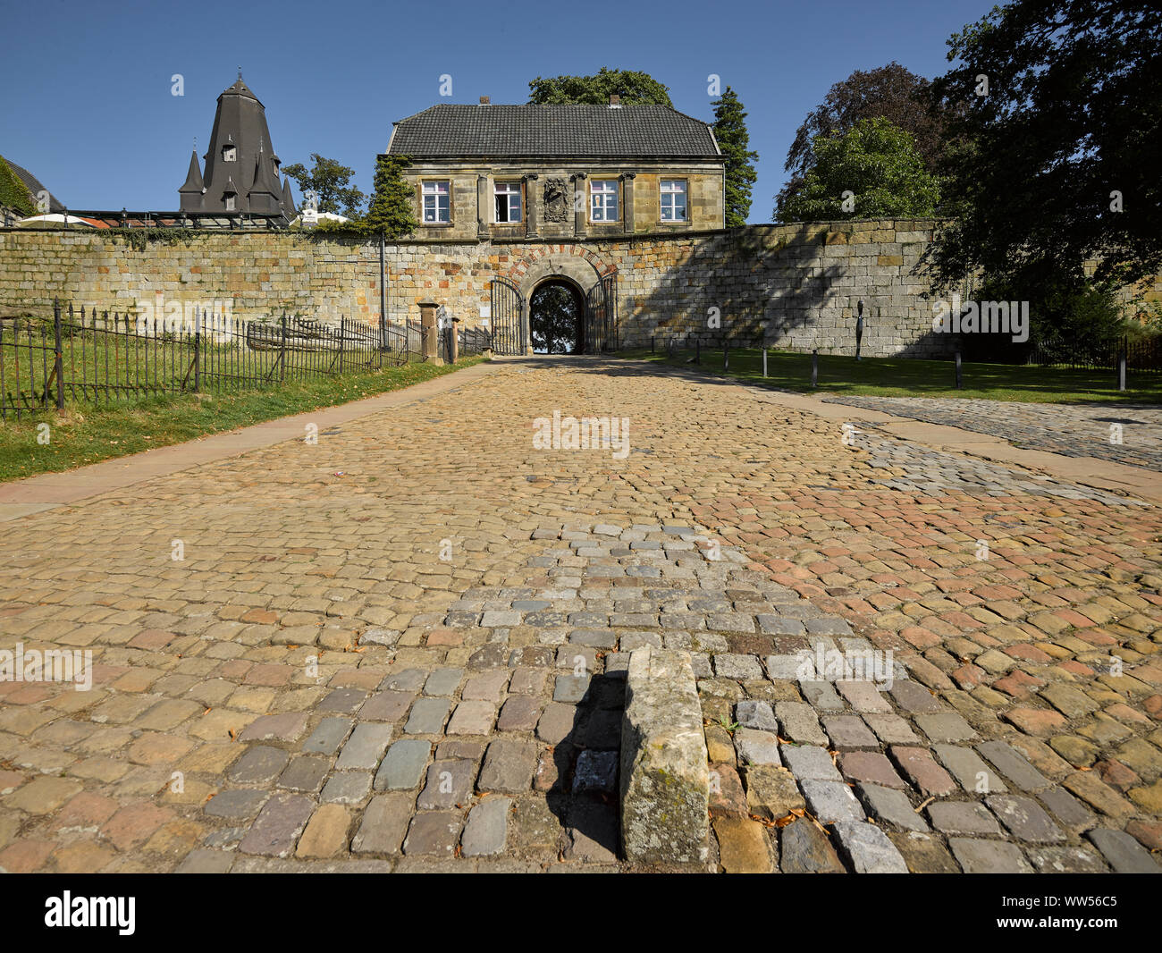 Bad Bentheim, Auffahrt zum Schloss Stockfoto