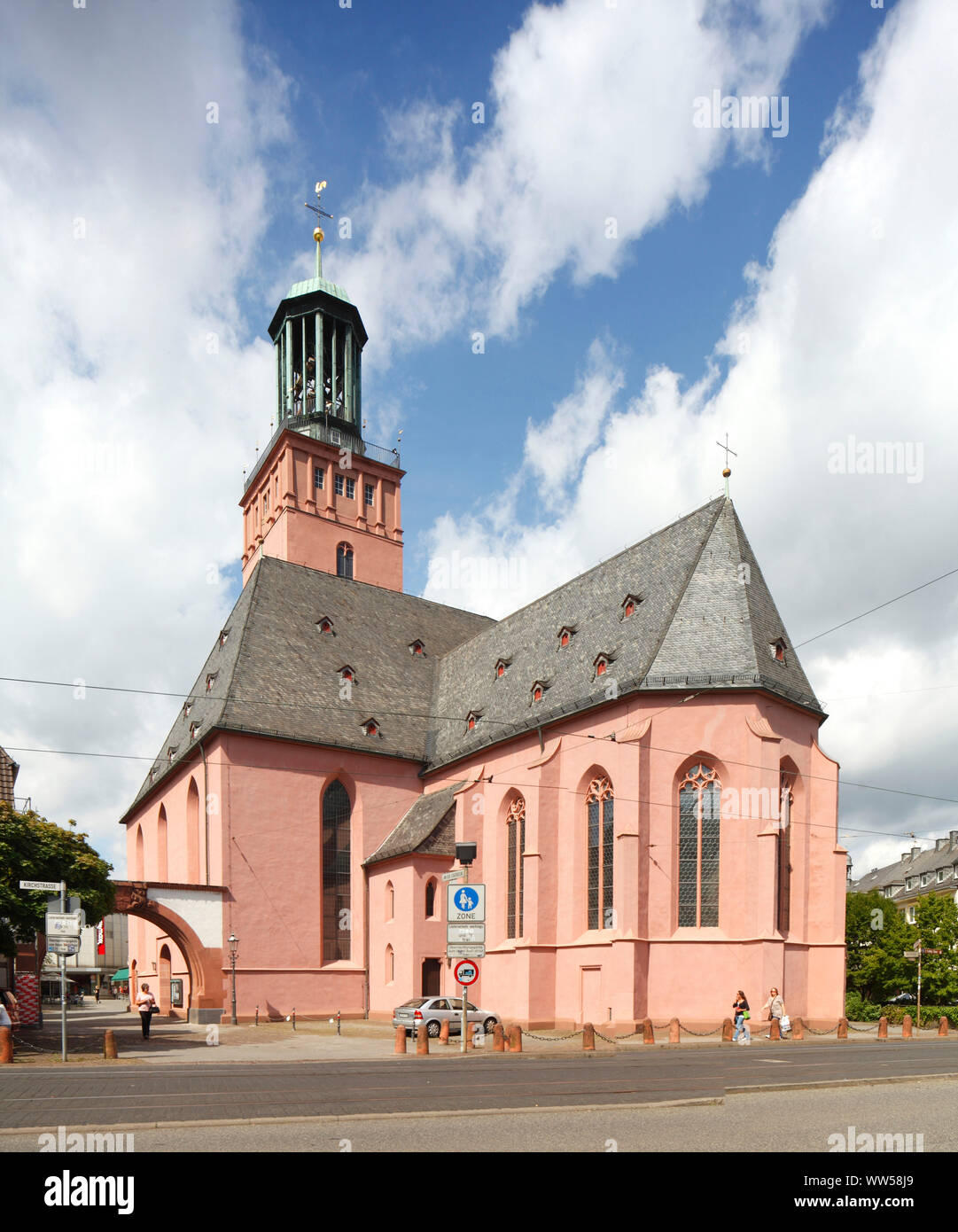 Stadt, Kirche, literarische Kirche, Darmstadt, Hessen, Deutschland, Europa Stockfoto
