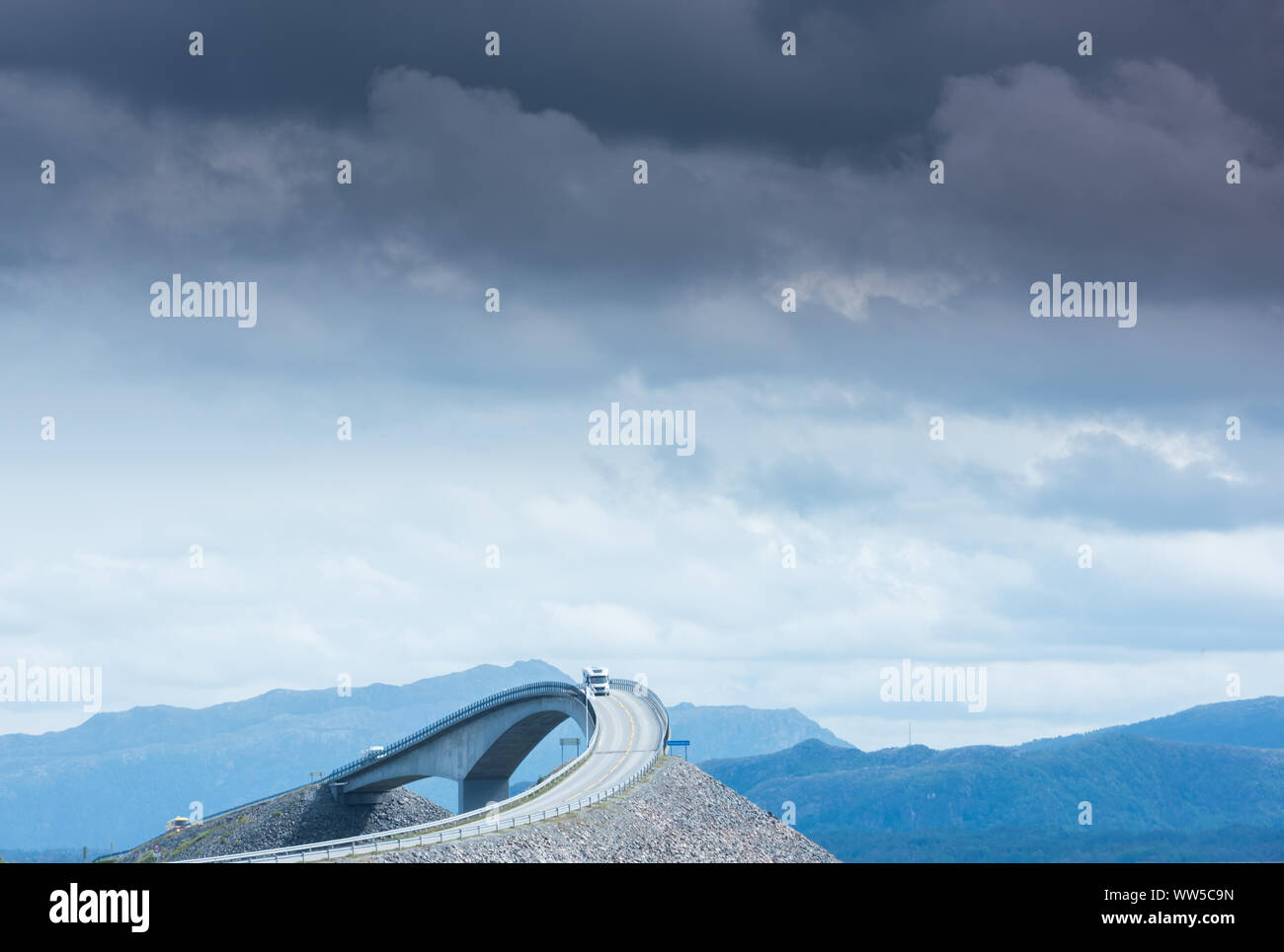 Atlantic Ocean Road, Norwegen Stockfoto
