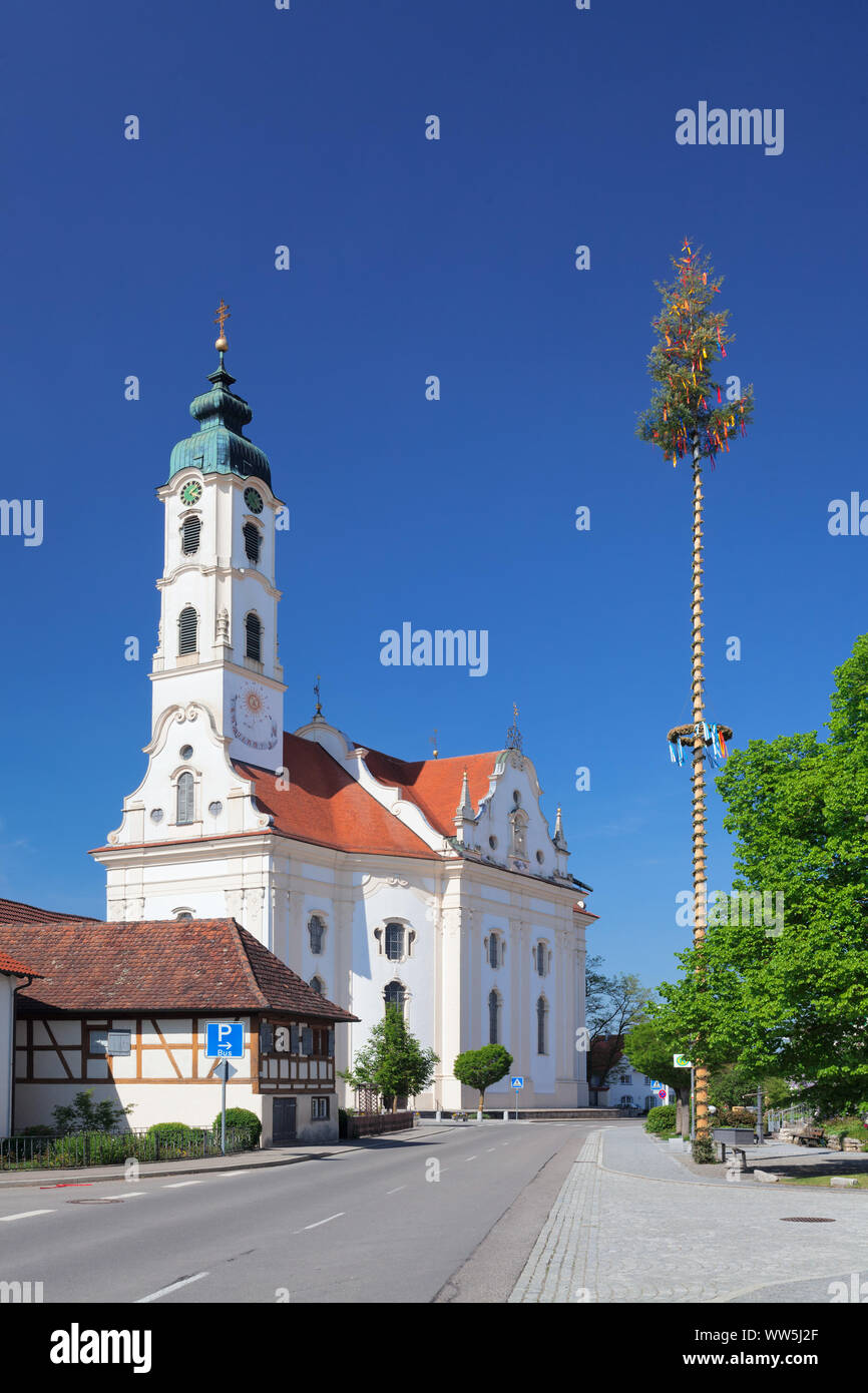 Kirche St. Peter und Paul, Steinhausen, Oberschwaben, Baden-Württemberg, Deutschland Stockfoto