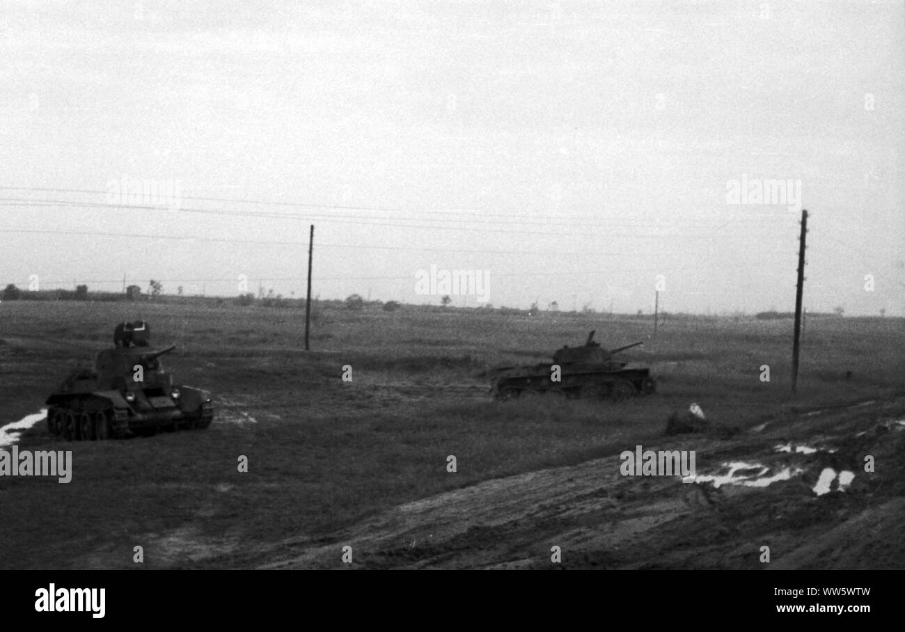 Sowjetarmee/Rote Armee schneller Panzer BT-7-sowjetischen Armee/Rote Armee schnell Tank BT-7 Stockfoto