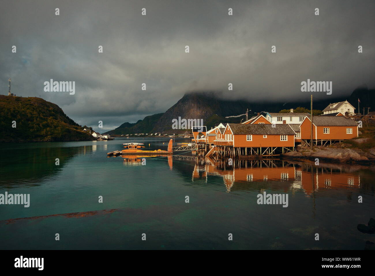 Hamnøy, Lofoten, Norwegen Stockfoto