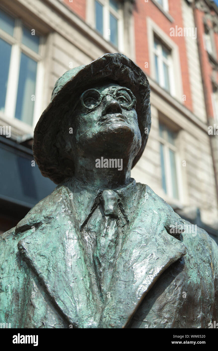 Statue von James Joyce, North Earl Street, Dublin, Irland Stockfoto