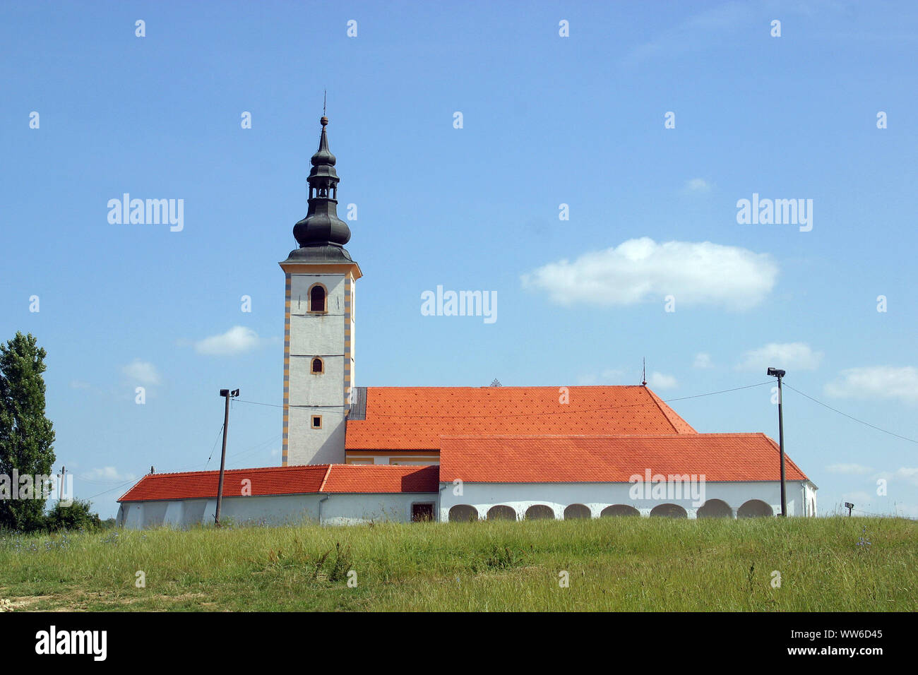 Kirche der Heiligen Drei Könige in Komin, Kroatien Stockfoto