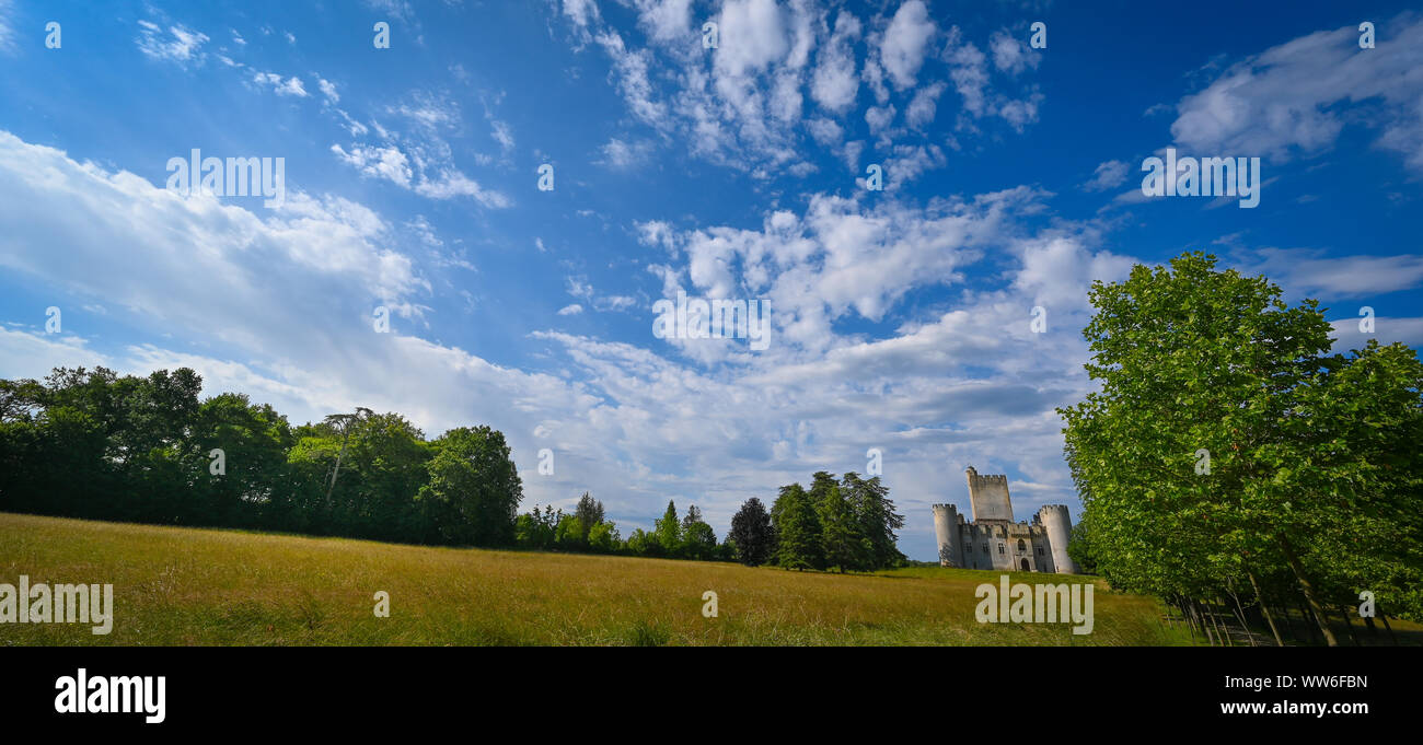 Der gironde (33), mazères, CHATEAU DE ROQUETAILLADE // Frankreich, Gironde (33), mazères, ROQUETAILLADE SCHLOSS Stockfoto